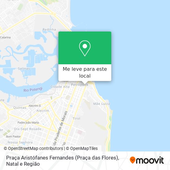 Praça Aristófanes Fernandes (Praça das Flores) mapa