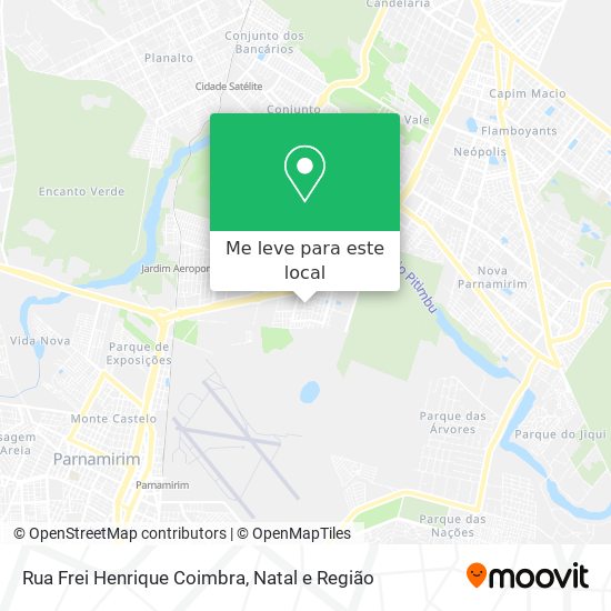 Rua Frei Henrique Coimbra mapa