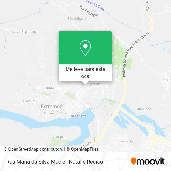 Rua Maria da Silva Maciel mapa