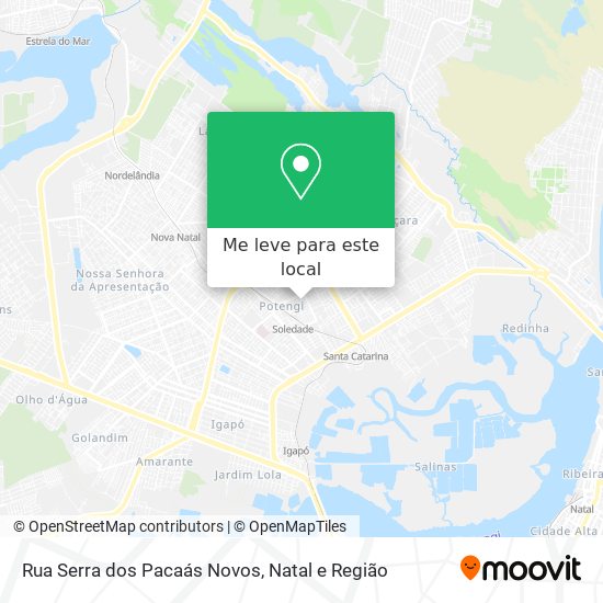 Rua Serra dos Pacaás Novos mapa