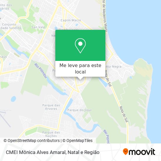 CMEI Mônica Alves Amaral mapa