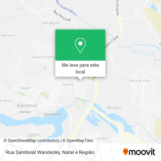 Rua Sandoval Wanderley mapa