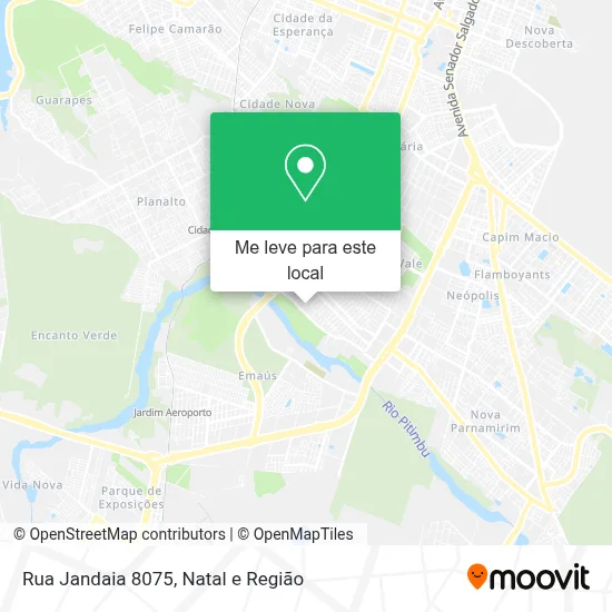 Rua Jandaia 8075 mapa