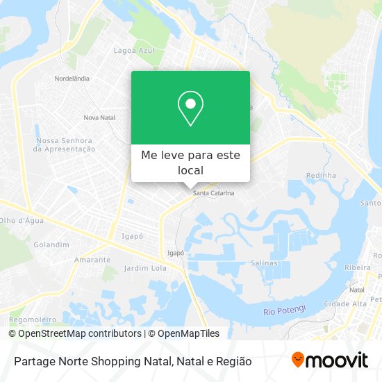 Partage Norte Shopping Natal mapa