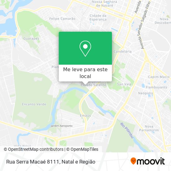 Rua Serra Macaé 8111 mapa
