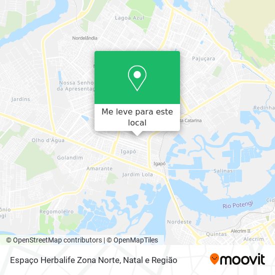 Espaço Herbalife Zona Norte mapa