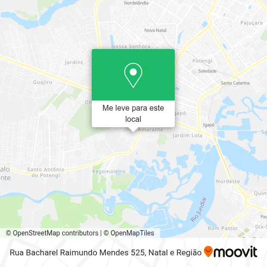 Rua Bacharel Raimundo Mendes 525 mapa