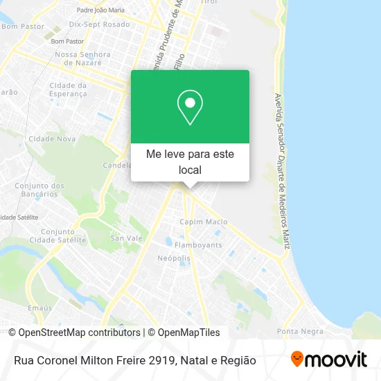Rua Coronel Milton Freire 2919 mapa