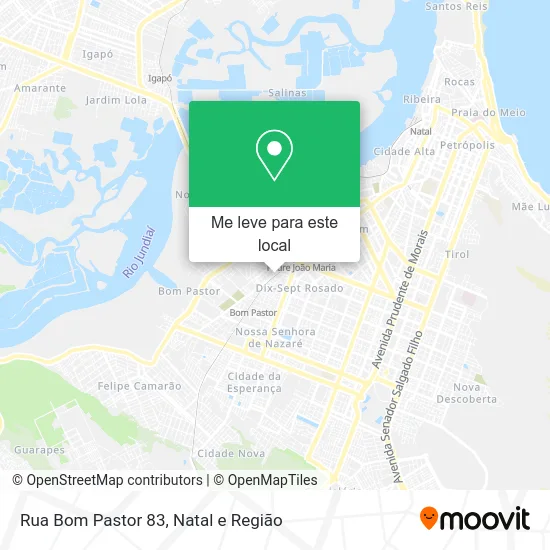Rua Bom Pastor 83 mapa
