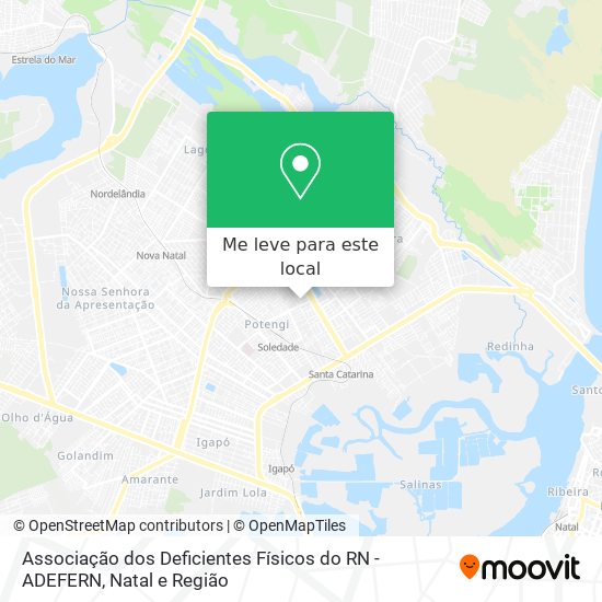 Associação dos Deficientes Físicos do RN - ADEFERN mapa