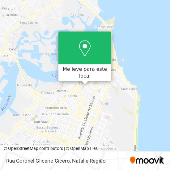 Rua Coronel Glicério Cícero mapa