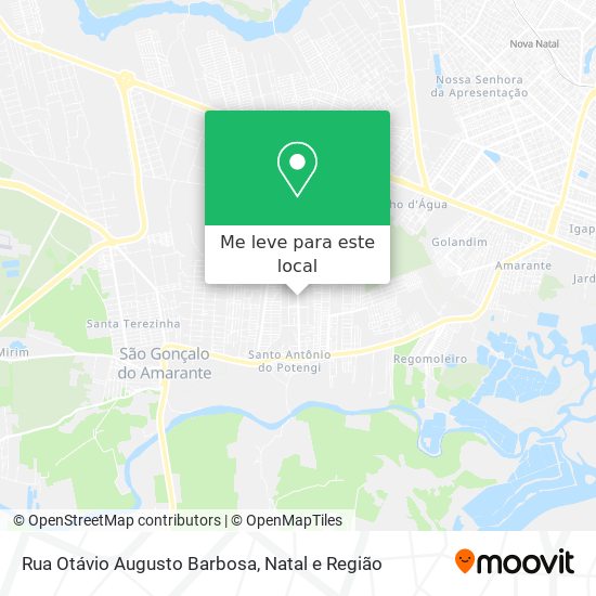 Rua Otávio Augusto Barbosa mapa