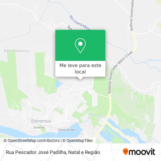 Rua Pescador José Padilha mapa