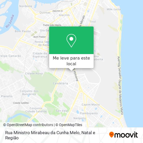 Rua Ministro Mirabeau da Cunha Melo mapa