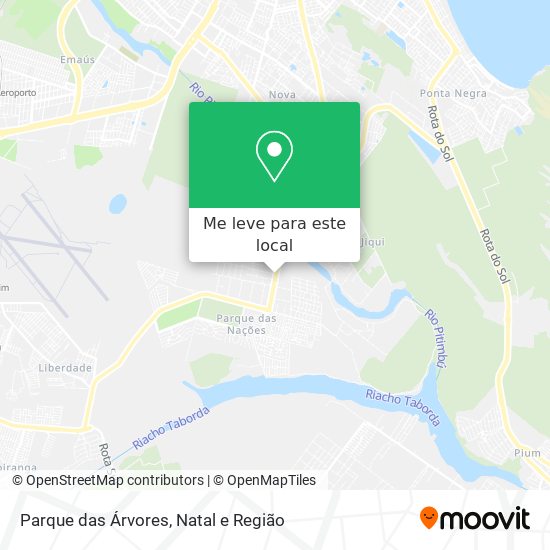 Parque das Árvores mapa