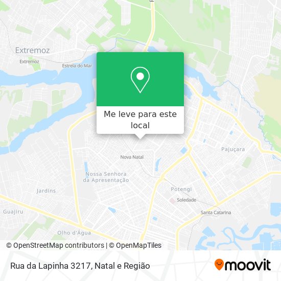 Rua da Lapinha 3217 mapa