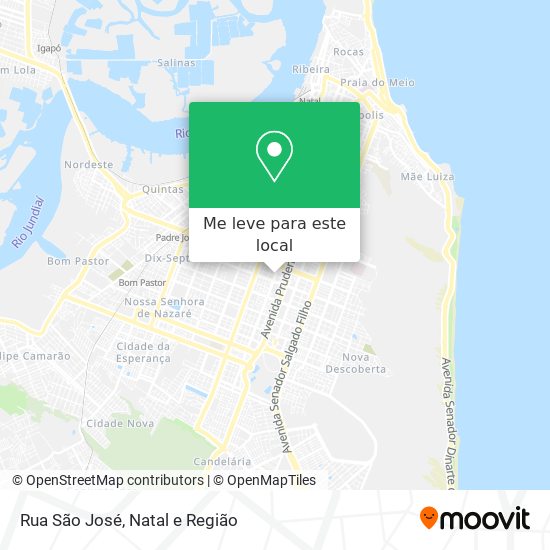 Rua São José mapa