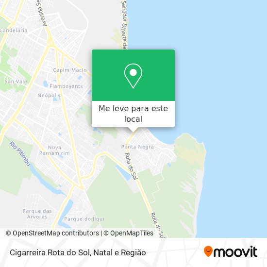 Como chegar até Cigarreira Rota do Sol em Ponta Negra de Ônibus?