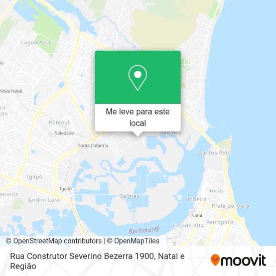 Rua Construtor Severino Bezerra 1900 mapa
