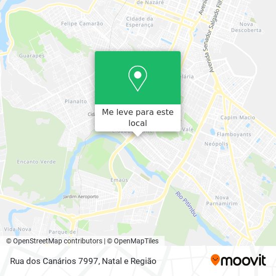 Rua dos Canários 7997 mapa