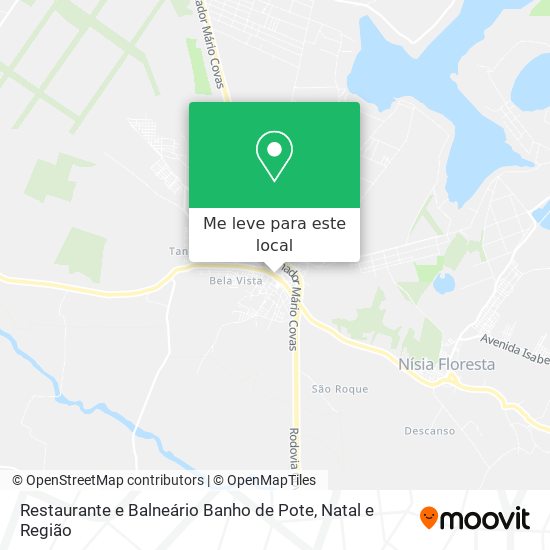 Restaurante e Balneário Banho de Pote mapa