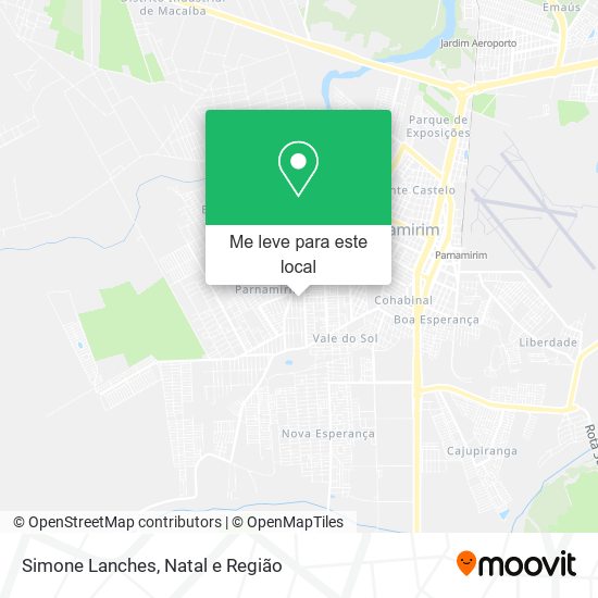 Simone Lanches mapa