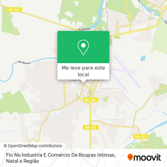 Fio Nu Industria E Comercio De Roupas Intimas mapa