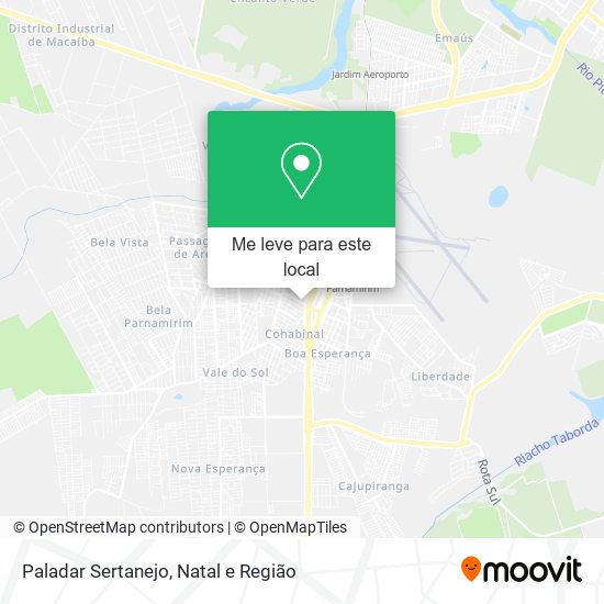 Paladar Sertanejo mapa