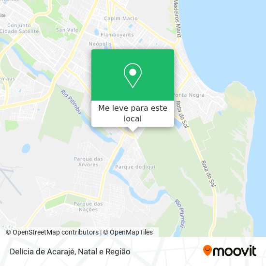 Delícia de Acarajé mapa