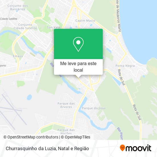 Churrasquinho da Luzia mapa