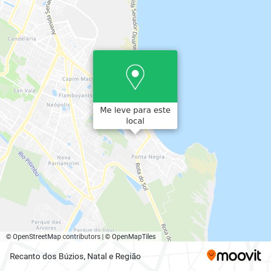 Recanto dos Búzios mapa
