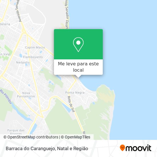Barraca do Caranguejo mapa