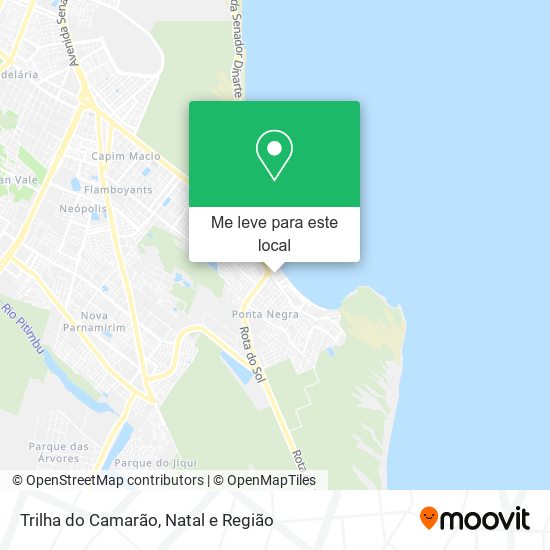 Trilha do Camarão mapa