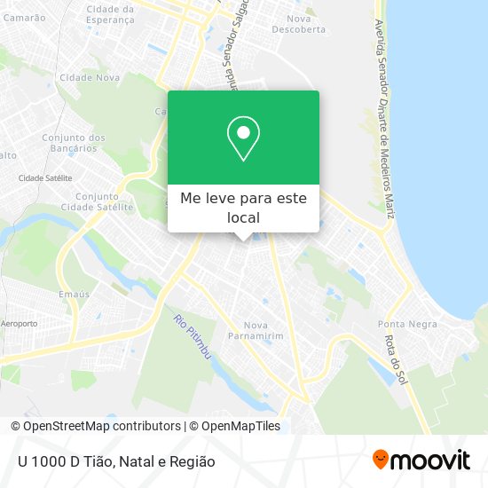 U 1000 D Tião mapa