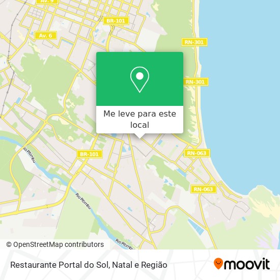 Restaurante Portal do Sol mapa