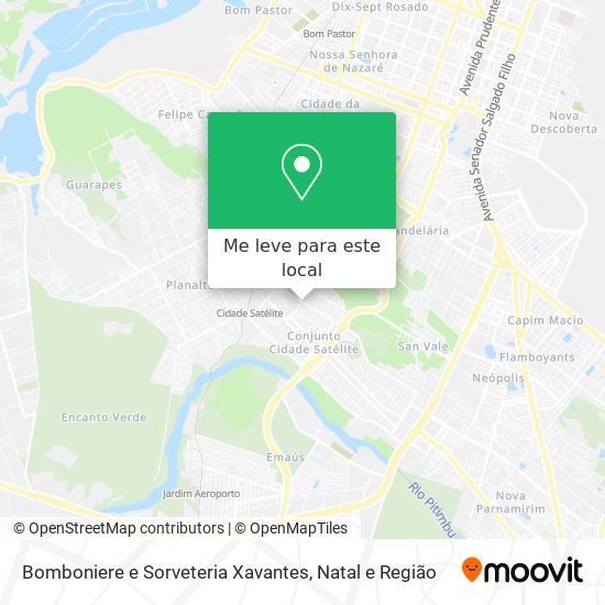 Bomboniere e Sorveteria Xavantes mapa