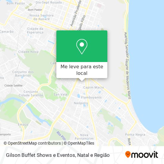 Gilson Buffet Shows e Eventos mapa