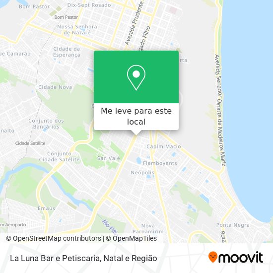 La Luna Bar e Petiscaria mapa