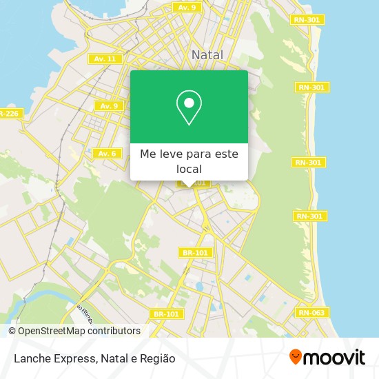 Lanche Express mapa