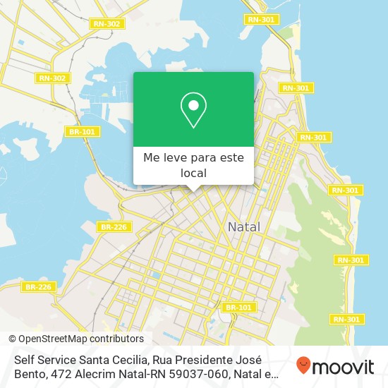 Self Service Santa Cecilia, Rua Presidente José Bento, 472 Alecrim Natal-RN 59037-060 mapa