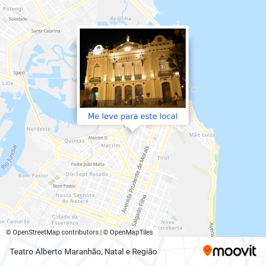 Teatro Alberto Maranhão mapa