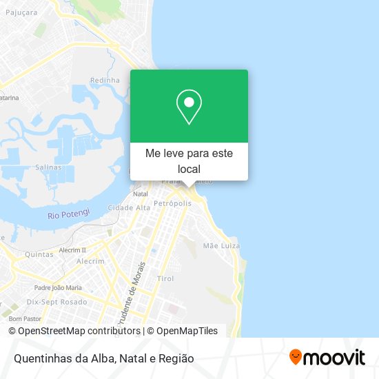 Quentinhas da Alba mapa