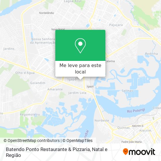 Batendo Ponto Restaurante & Pizzaria mapa