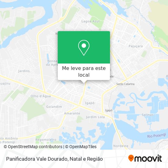 Panificadora Vale Dourado mapa