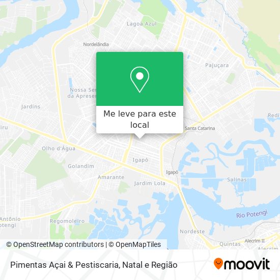 Pimentas Açai & Pestiscaria mapa