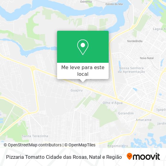 Pizzaria Tomatto Cidade das Rosas mapa
