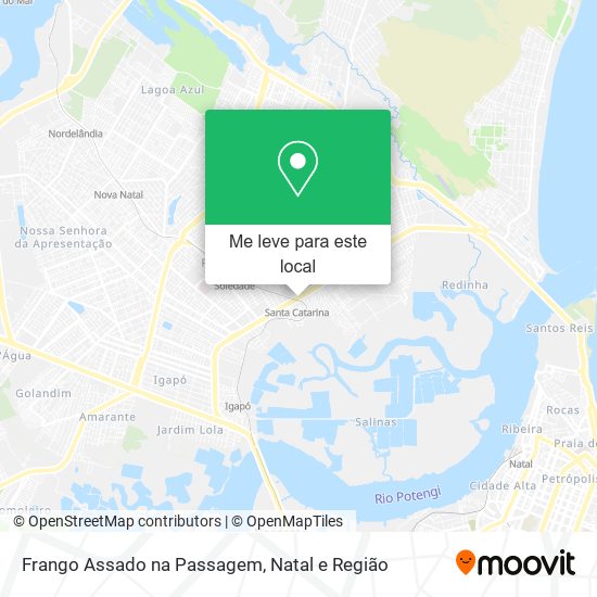 Frango Assado na Passagem mapa