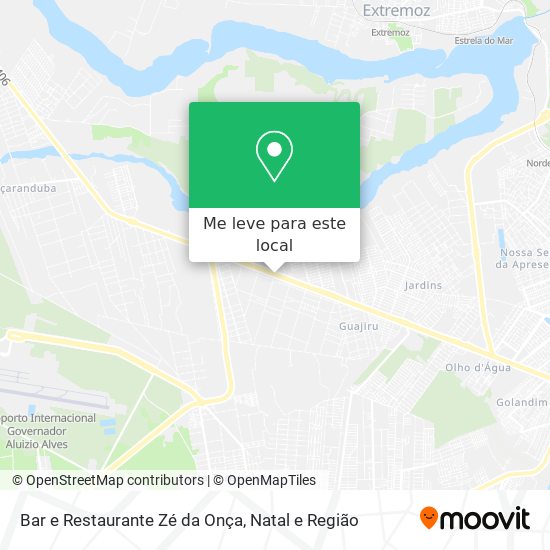 Bar e Restaurante Zé da Onça mapa
