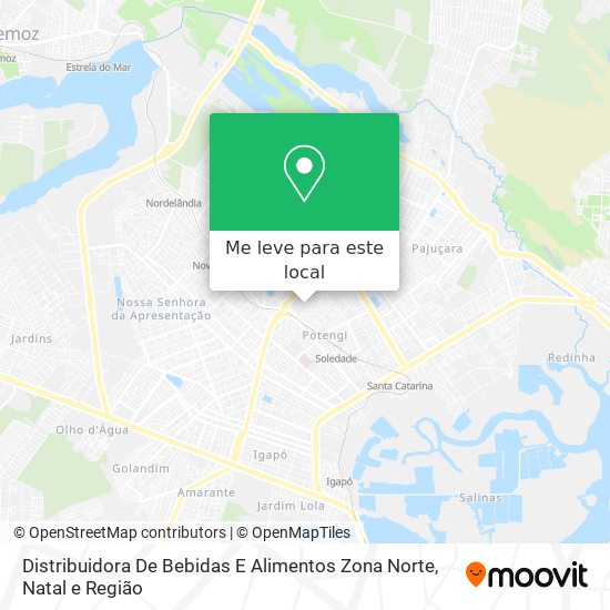 Distribuidora De Bebidas E Alimentos Zona Norte mapa