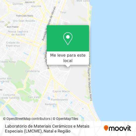 Laboratório de Materiais Cerâmicos e Metais Especiais (LMCME) mapa